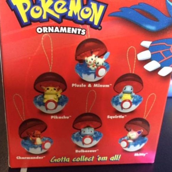Pokemon Retired Edition 6 Ornaments-2005-NEW